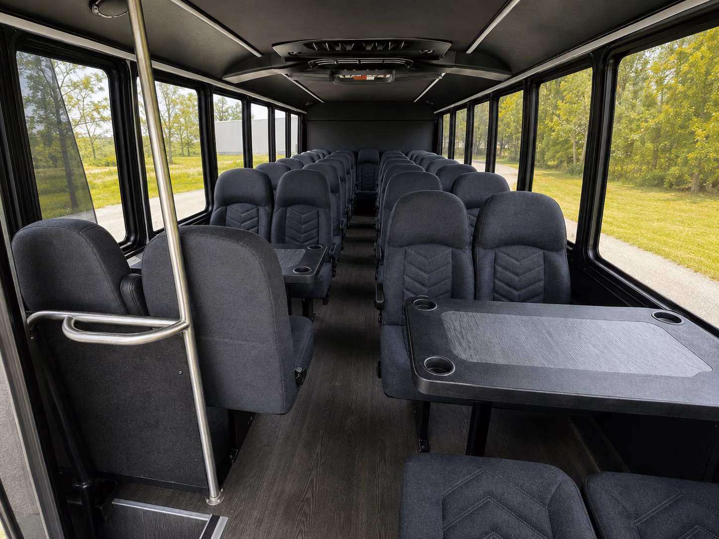 redondo beach 18 passenger minibus interior
