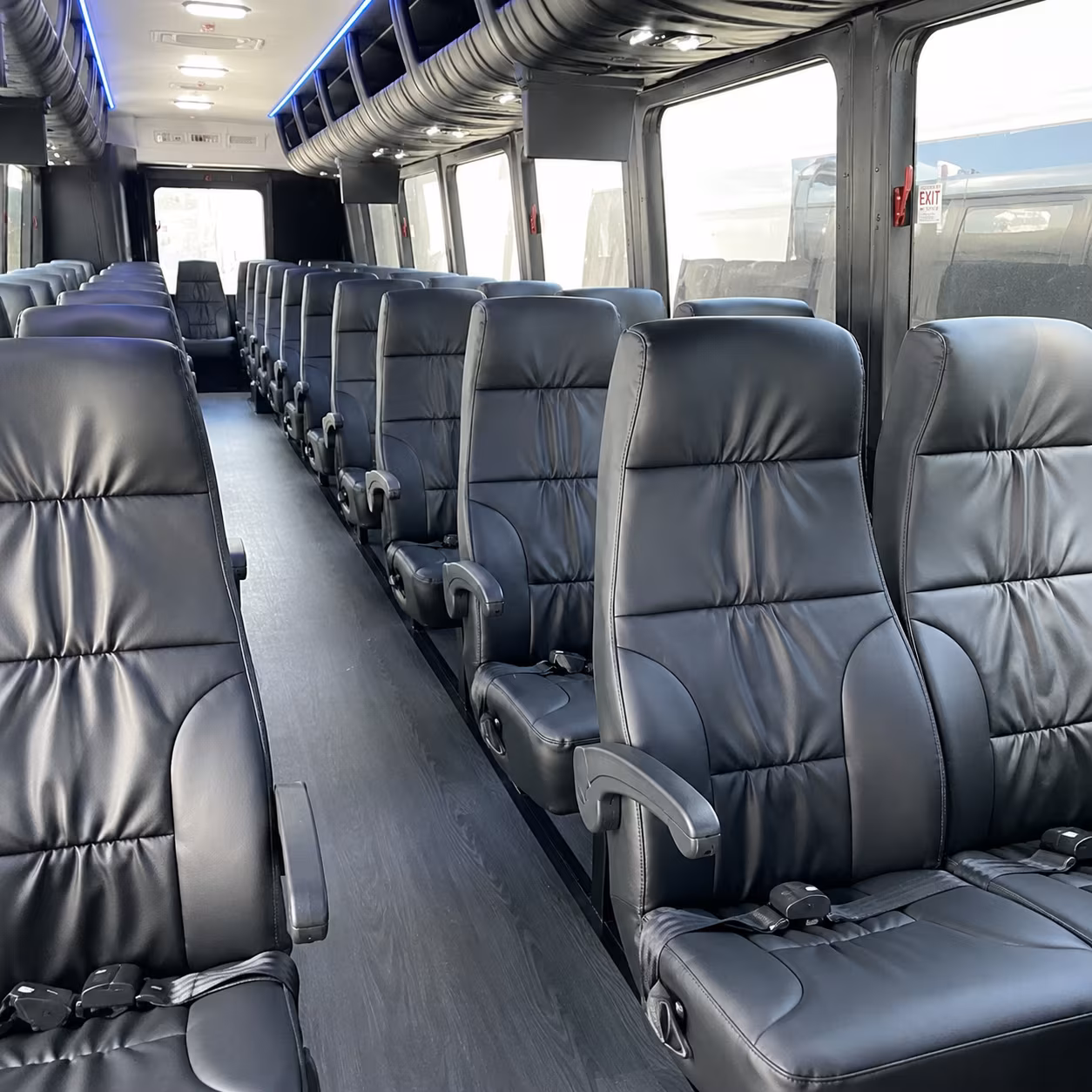 redondo beach 30 passenger minibus inside