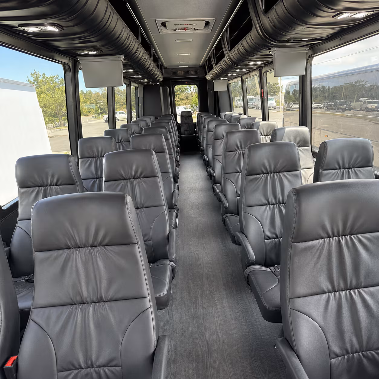 redondo beach 30 passenger minibus interior