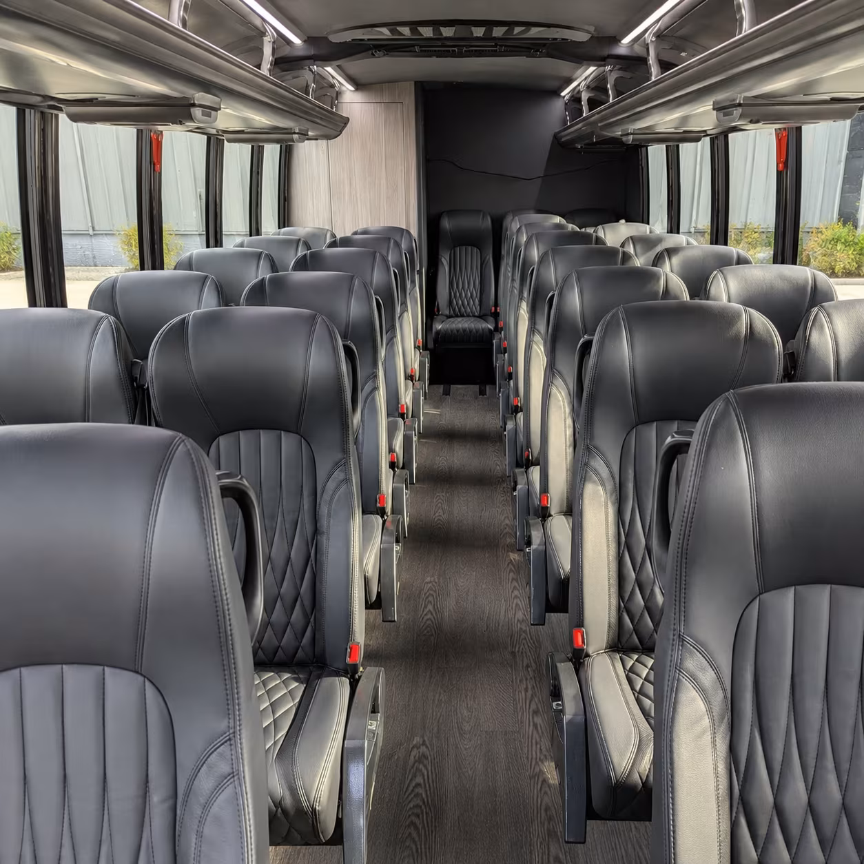 redondo beach 35 passenger minibus interior