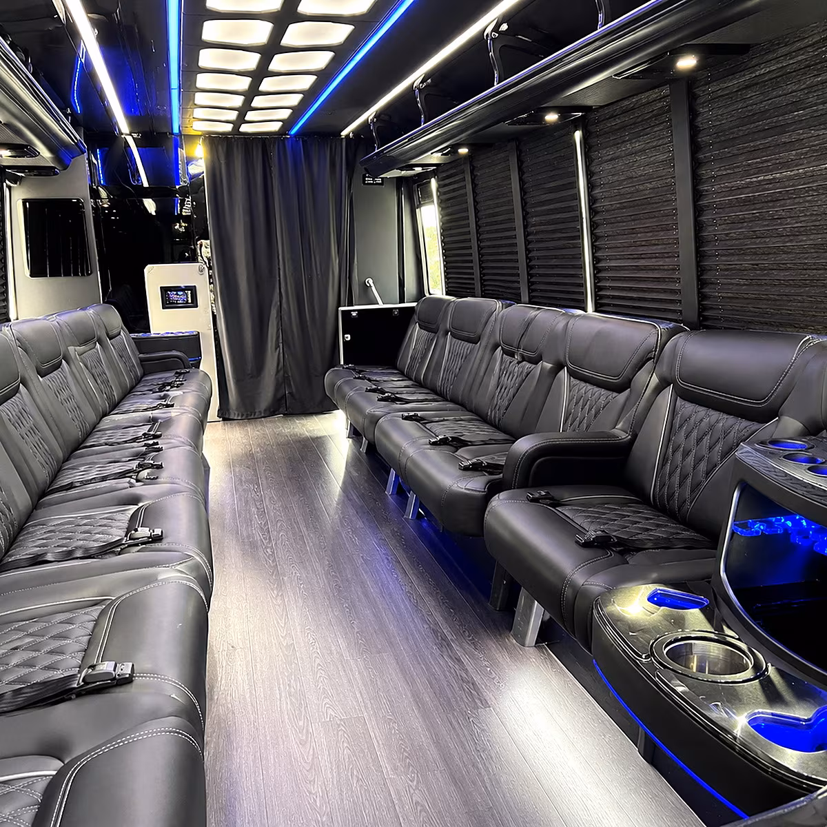 redondo beach party bus rentals inside
