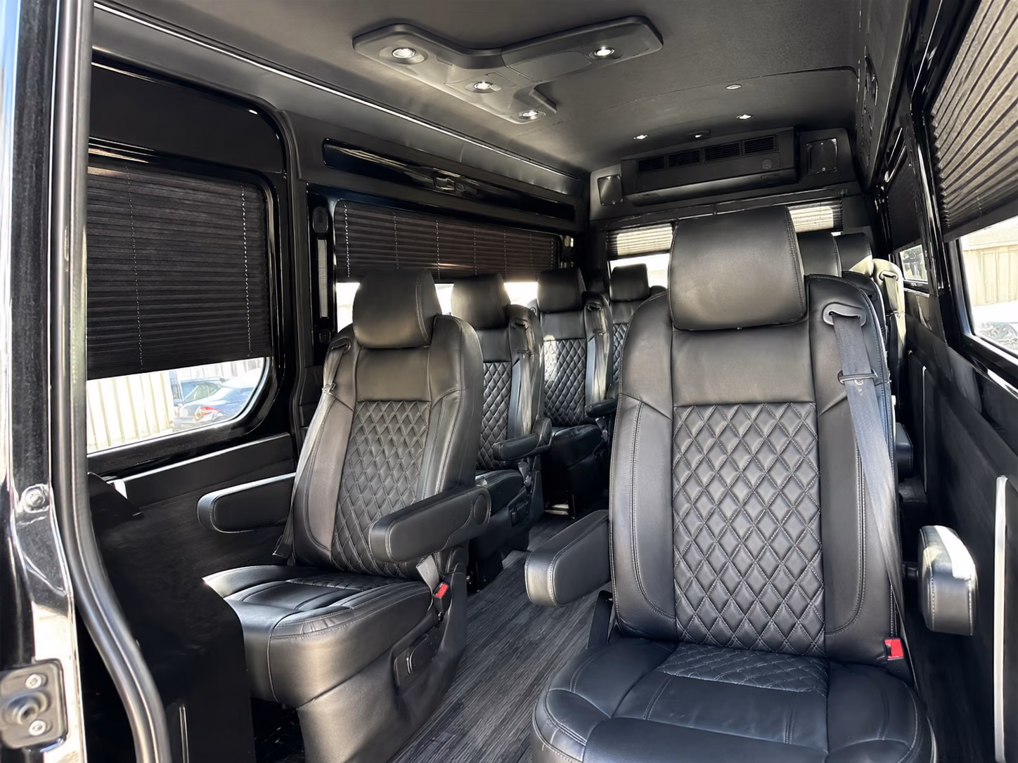 redondo beach sprinter van with driver inside